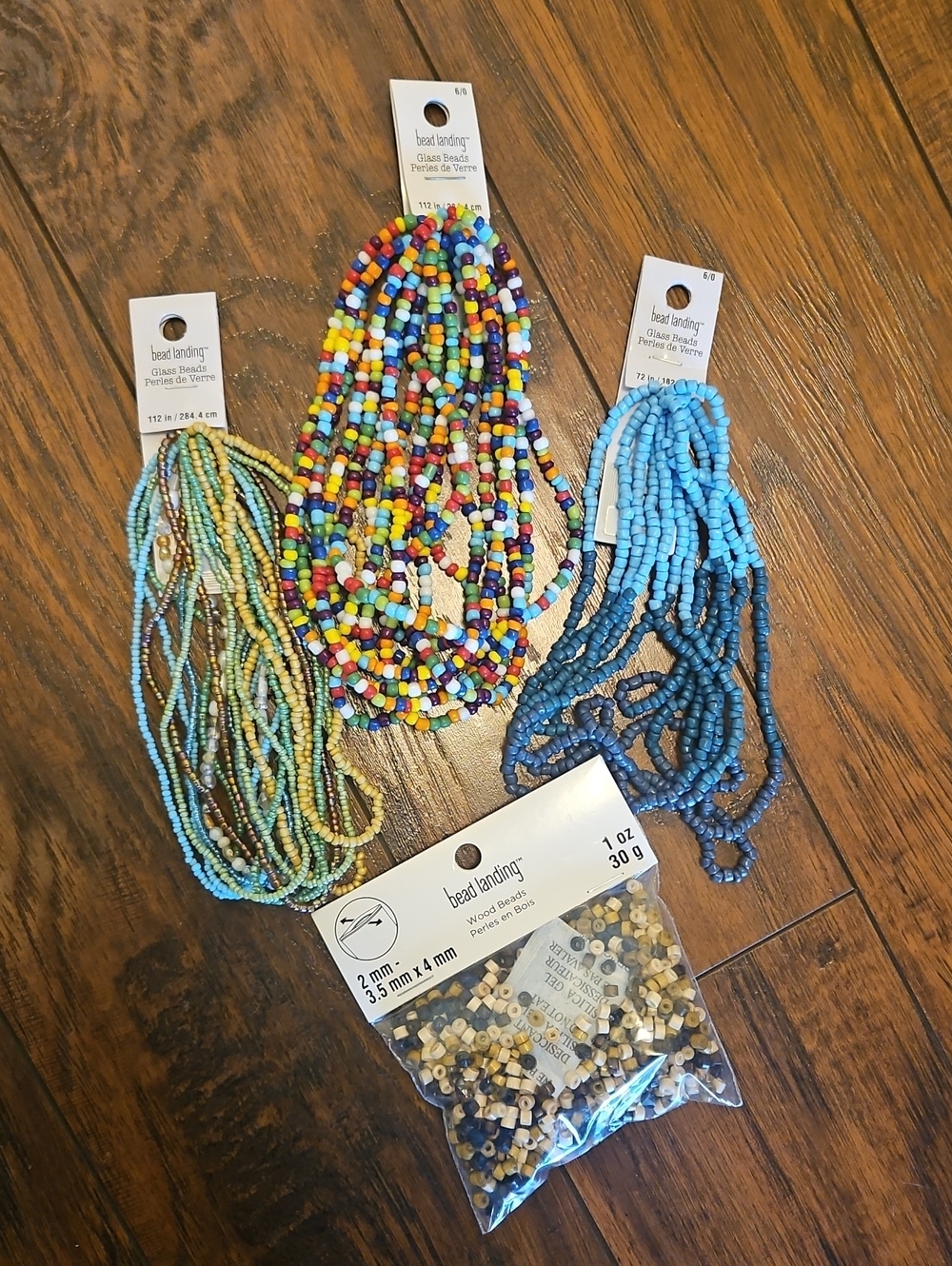 Glass beads and Wooden Beads